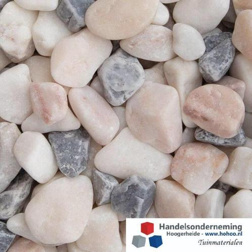Flamingo grind afgeronde luxe roze wit grijs siergrind deco, Tuin en Terras, Grind, Keien en Split, Nieuw, Grind, Multi, Overige materialen