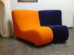 Space age design lounge zitelement jaren 60 70 oranje retro, Gebruikt, Stof, Ophalen