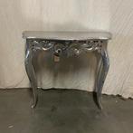 Barok sidetable - 90 x 31 cm - zilver - Bij TTM Wonen, Huis en Inrichting, Tafels | Sidetables, TTM Wonen, Meubels – (Perzische) Tapijten en Woonaccessoires