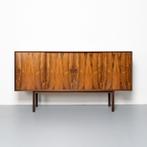 Vintage Deens dressoir in palissander hout, Gebruikt, 150 tot 200 cm, Eikenhout, Ophalen of Verzenden