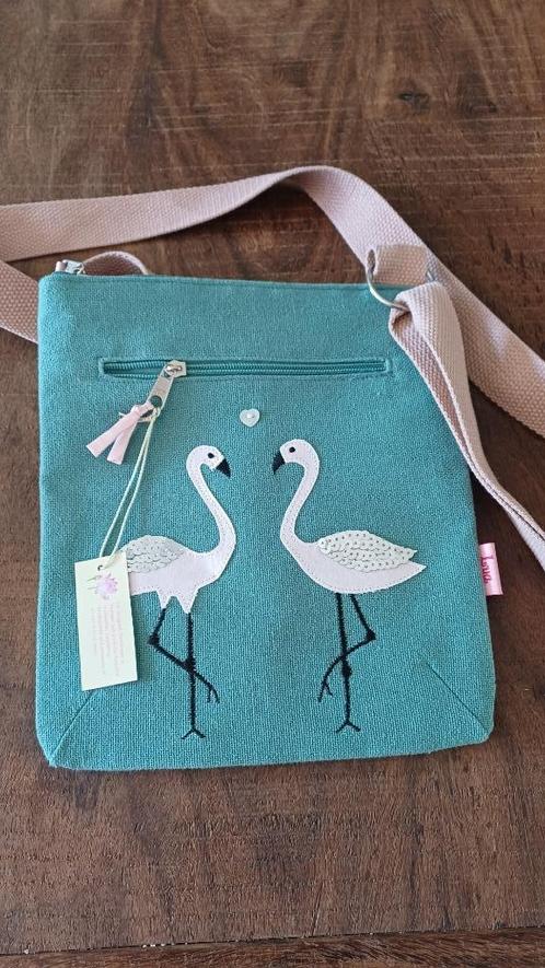 Nieuw Lua stoffen cross body tasje , groen, roze met 2 vakje, Sieraden, Tassen en Uiterlijk, Tassen | Schoudertassen, Nieuw, Overige merken