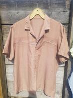 Vintage Hawaii blouse L, Gedragen, Halswijdte 41/42 (L), Ophalen of Verzenden, Bruin