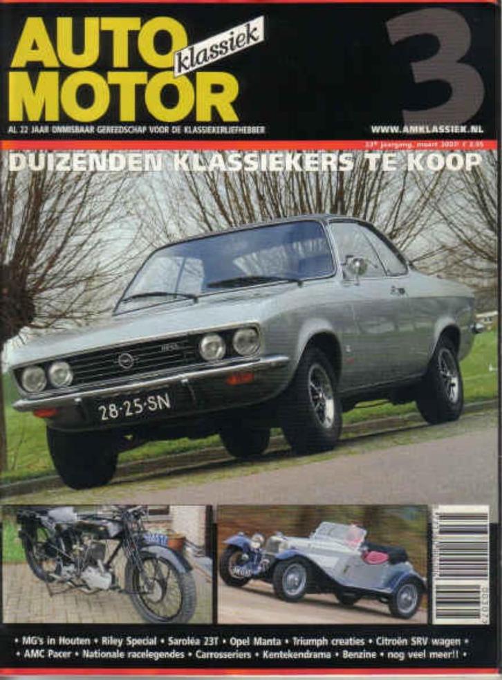 AMK 3 2007 : Opel Manta A - Triumph Dolomite - AMC Pacer, Boeken, Auto's | Folders en Tijdschriften, Gelezen, Algemeen, Ophalen of Verzenden