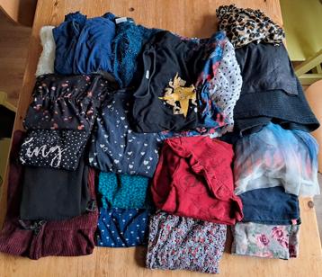 Kledingpakket maat 110-116 meisjes 21 stuks beschikbaar voor biedingen