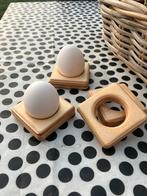 Unieke Houten Eierdopjes (set van 4) NIEUW, Ophalen of Verzenden, Nieuw