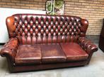 Chesterfield Bank - Gebruikt, Huis en Inrichting, Banken | Bankstellen, Ophalen, Gebruikt, Driepersoons, Rechte bank