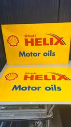 Shell Helix Reclameborden (2x), Ophalen, Gebruikt