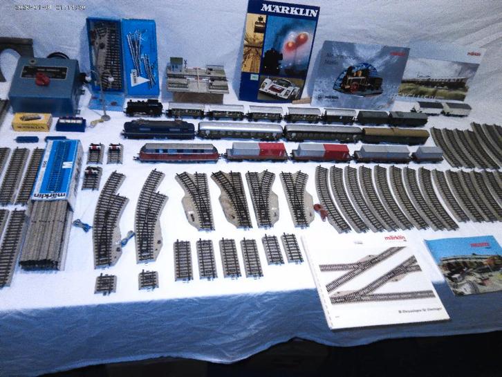 Treinbaan van Marklin ook NS., Hobby en Vrije tijd, Modeltreinen | H0, Gebruikt, Wagon, Wisselstroom, Märklin, NS, Ophalen of Verzenden