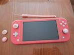 Nintendo switch lite met hardcover hoes, Ophalen, Roze of Coral, Zo goed als nieuw, Met beschermhoes of tas