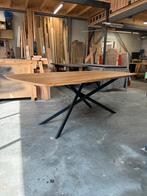 Aanbieding showroom tafel eiken behandeld compleet, Ophalen, Vijf personen of meer, Overige vormen, Industrieel