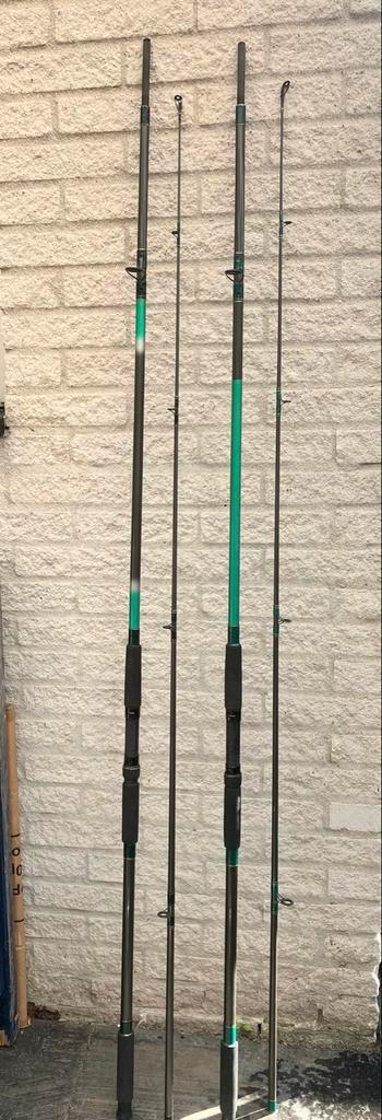 2 Karperhengels Swing Carp 330, Watersport en Boten, Hengelsport | Algemeen, Gebruikt, Complete hengel, Ophalen
