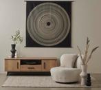 Wandkleed HD collection Cirkels zwart, Huis en Inrichting, Woonaccessoires | Wanddecoraties, Ophalen, Zo goed als nieuw