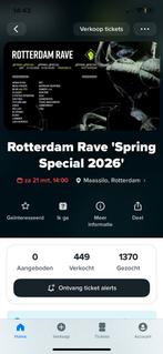 Tickets Rotterdam Rave ‘Spring Special 2026’, Tickets en Kaartjes, Evenementen en Festivals, Drie personen of meer