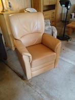 Leren relaxfauteuil, Ophalen of Verzenden, Gebruikt, 75 tot 100 cm