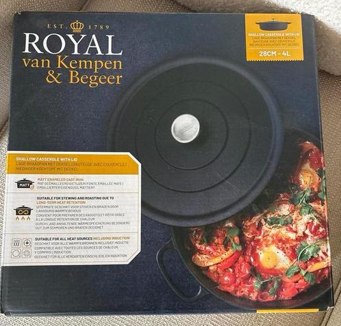 Royal van Kempen & Begeer Braadpan 28cm Nieuw, Huis en Inrichting, Keuken | Potten en Pannen, Nieuw, Koekenpan of Braadpan, Gietijzer