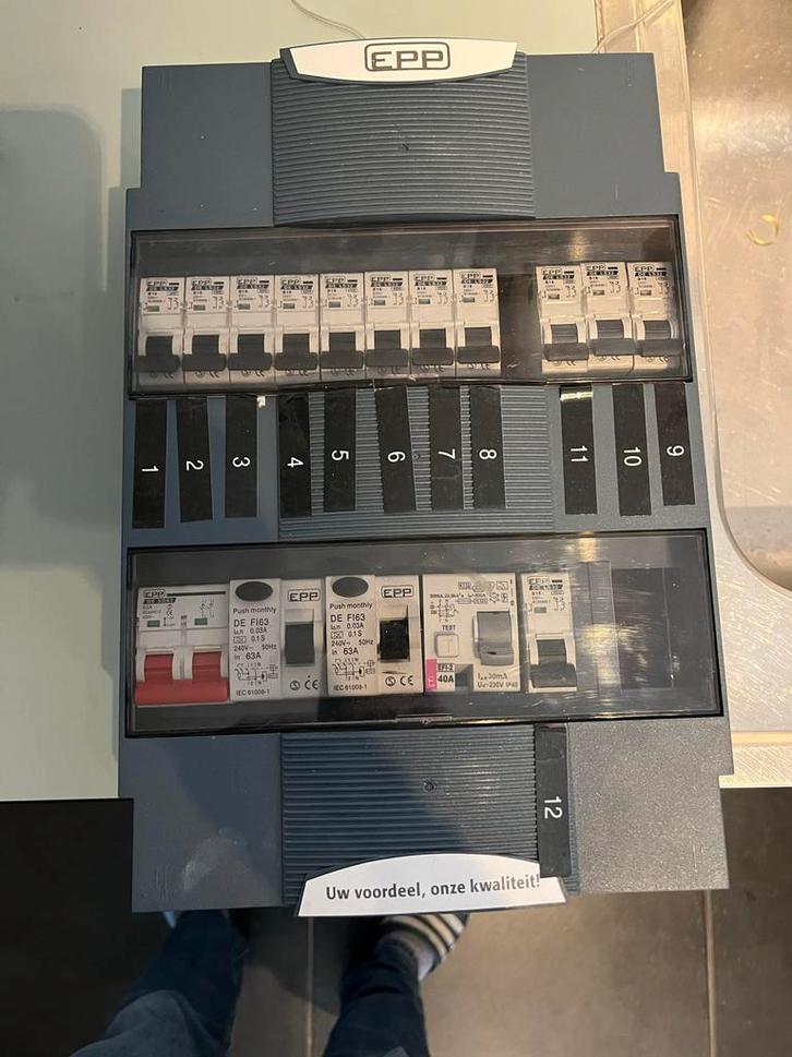 Groepenkast / Meterkast - EPP, Doe-het-zelf en Verbouw, Elektra en Kabels, Gebruikt, Overige typen, Ophalen of Verzenden