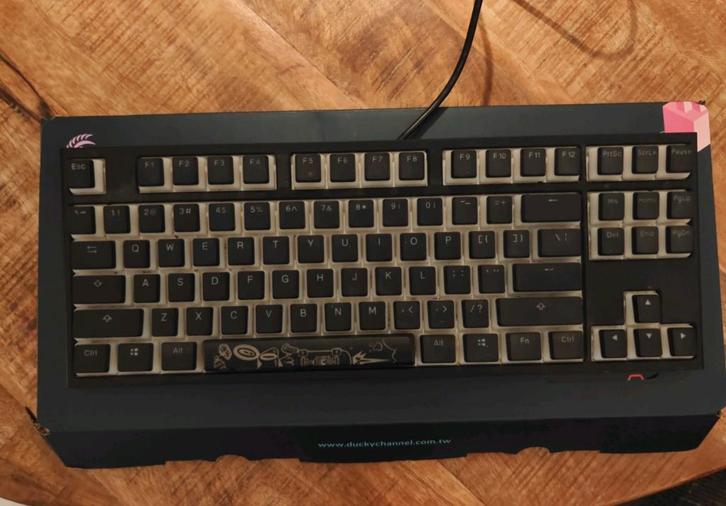 Ducky One 2 Mechanisch Toetsenbord - Cherry Silent Red, Computers en Software, Toetsenborden, Zo goed als nieuw, Qwerty, Bedraad