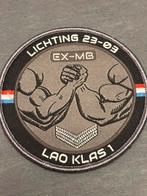 Moraal embleem kmar LAO klas 1, Verzamelen, Verzenden, Marechaussee, Nederland, Embleem of Badge