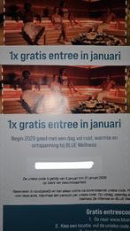 2x Entree Blue Wellness Sauna, Tickets en Kaartjes, Twee personen, Kortingsbon, Spa of Sauna