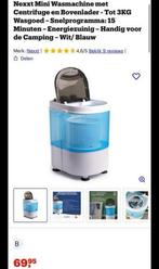 Mini wasmachine, Witgoed en Apparatuur, Wasmachines, Minder dan 1200 toeren, Minder dan 85 cm, Minder dan 4 kg, Ophalen of Verzenden