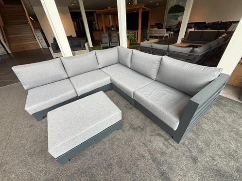 Robuuste 5-delige Aluminium Hoek Loungeset (3x3 meter), Tuin en Terras, Tuinsets en Loungesets, Zo goed als nieuw, Loungeset, Aluminium