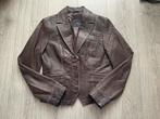 soho new york dames bruine leren blazer jack jas mt 36, Kleding | Dames, Bruin, Soho, Ophalen of Verzenden, Zo goed als nieuw