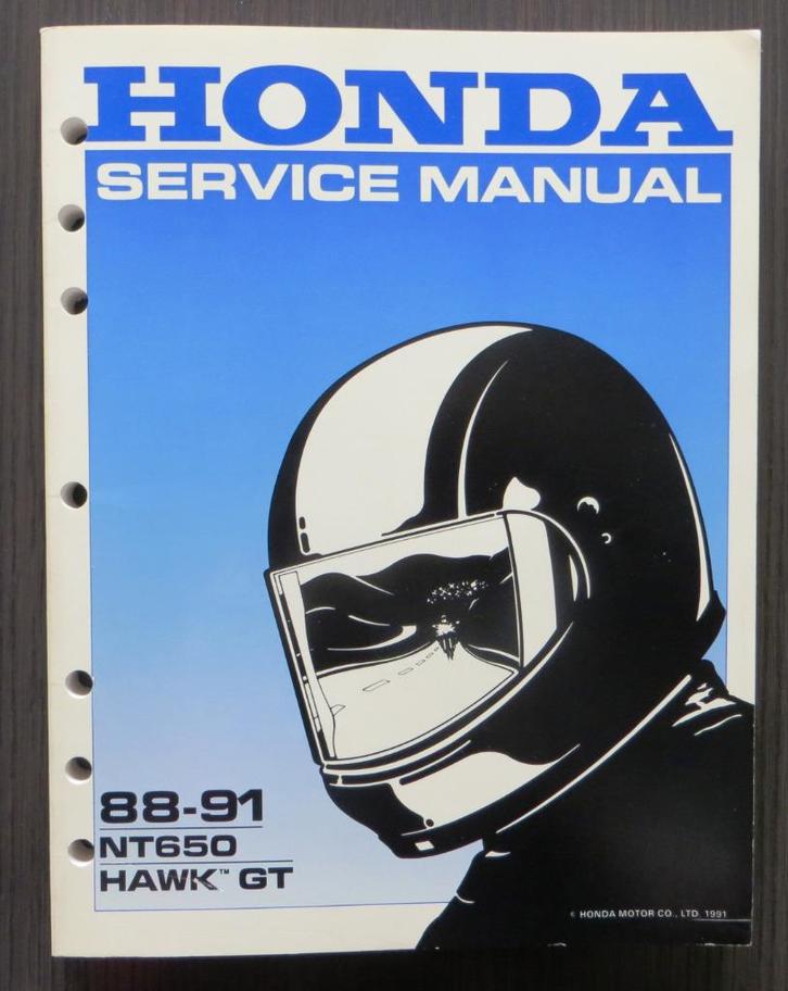 Honda 1988-91 NT 650 & Hawk GT Service Manual (OEM), Motoren, Handleidingen en Instructieboekjes, Honda, Verzenden