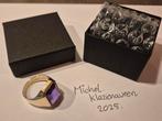 14kt Geelgoud Heren Ring met Emerald Korund, Sieraden, Tassen en Uiterlijk, 20 of groter, Heer, Ophalen of Verzenden, Zo goed als nieuw
