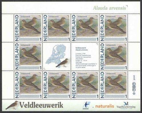 Postzegels Vogels in Nederland: Veldleeuwerik, Postzegels en Munten, Postzegels | Nederland, Postfris, Na 1940, Ophalen of Verzenden