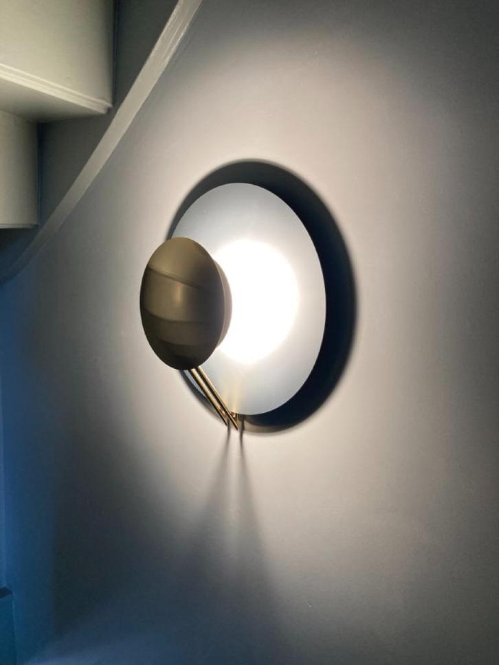 Vega wall lamp in brass - Tre Ci Luce, Huis en Inrichting, Lampen | Wandlampen, Zo goed als nieuw, Metaal, Ophalen of Verzenden