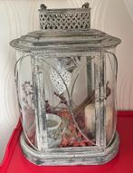 Groot decoratief windlicht lantaarn  51cm hoog, 23,5 breed, Ophalen, Zo goed als nieuw, Hout, 50 tot 75 cm