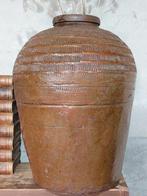 Oude antieke stenen chinese vaas kruik wijn sake rijstwijn, Ophalen of Verzenden