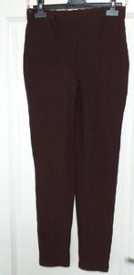 Legging Donker Bruin Rib Patroon 36 38 ( Jool ), Legging, Maat 36/38 (S), Bruin, Verzenden