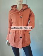 Nieuwe Airforce terracotta oranje parka regenjas XS / EU 34, Airforce, Ophalen of Verzenden, Nieuw, Maat 34 (XS) of kleiner