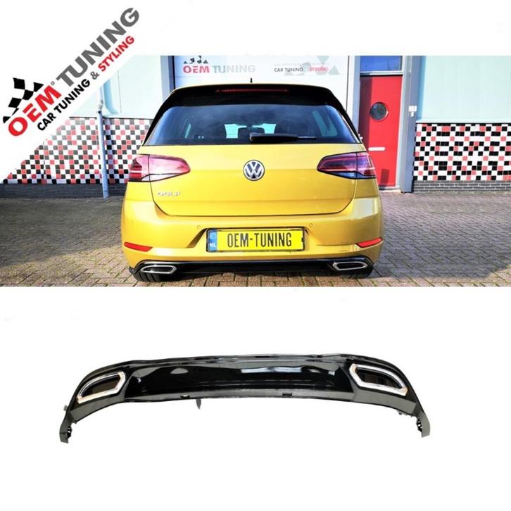 GOLF 7.5 R-line Diffuser | 2017- 2020 | Hoogglans zwart |, Auto diversen, Tuning en Styling, Ophalen of Verzenden