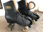 Rollerskates, zwart leer, maar 40, Overige merken, Overige typen, Ophalen of Verzenden, Zo goed als nieuw