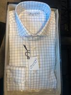 Masaniello shirt, wit blauw mt 41, Ophalen of Verzenden, Zo goed als nieuw, Wit, Halswijdte 41/42 (L)