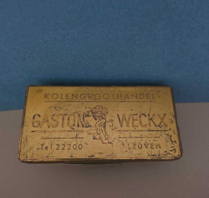 093) ORIGINELE RECLAME INKT BLOTTER GASTON WECKX LEUVEN, Verzamelen, Merken en Reclamevoorwerpen, Gebruikt, Gebruiksvoorwerp, Ophalen of Verzenden