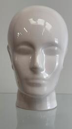 Vintage keramieken wit koptelefoon hoofd mannequin, Ophalen of Verzenden