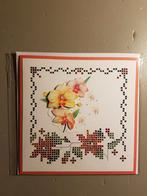 Kaartje hobbydots sparkles gele bloemen, Ophalen of Verzenden, Nieuw, Overige thema's