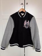 Baseball jacket donker blauw/ grijs maat 44, H&M, Maat 42/44 (L), Ophalen of Verzenden, Grijs