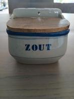 Oude Zoutpot met Houten Deksel, Antiek en Kunst, Ophalen