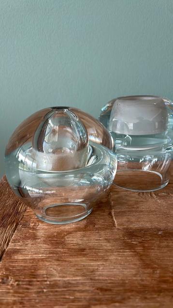 Olielamp Waxinelicht Krosno Polen Poland Helder Glas beschikbaar voor biedingen