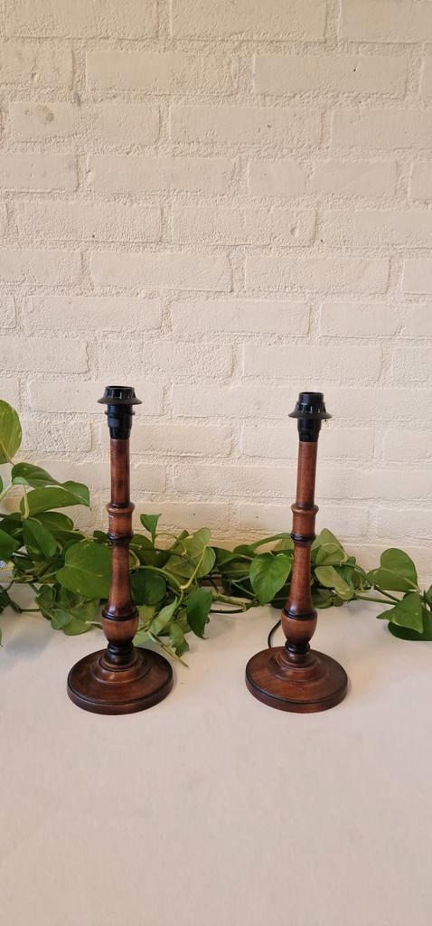 Set chique lampenvoeten, Huis en Inrichting, Lampen | Tafellampen, Gebruikt, Minder dan 50 cm, Ophalen of Verzenden