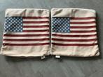 Kussenhoes amerikaanse vlag 2 stuks, Huis en Inrichting, Ophalen of Verzenden, Gebruikt, Overige kleuren, Vierkant