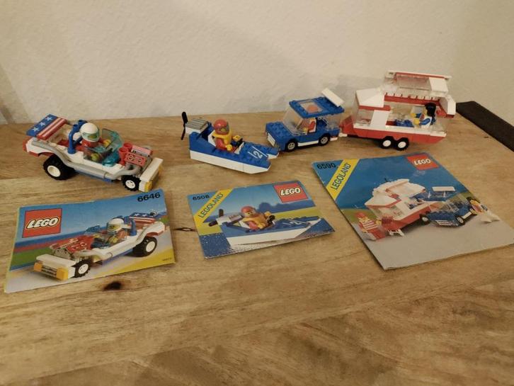 3 Vintage Lego setjes - 6508 / 6590 / 6646, Kinderen en Baby's, Speelgoed | Duplo en Lego, Gebruikt, Lego, Complete set, Ophalen of Verzenden