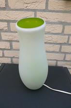 mooie glazen tafellamp in de kleur groen (Ikea), Minder dan 50 cm, Glas, Gebruikt, Ophalen of Verzenden