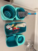 Twee Mop-emmers met Mop, Wringer en Trekker, Ophalen of Verzenden, Dweilemmer, -bak, of -wagen