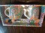 Een leuke koffie set Gaudi style, voor 2,in doos, Huis en Inrichting, Keramiek, Nieuw, Ophalen of Verzenden, Overige stijlen