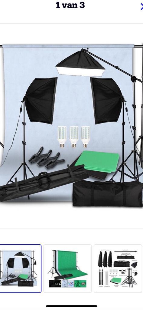 Complete fotostudio voor beginner, Audio, Tv en Foto, Fotografie | Fotostudio en Toebehoren, Complete fotostudio, Ophalen of Verzenden